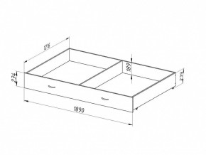 Ящик для металлических кроватей 120*190 (Венге) в Урае - uray.mebel24.online | фото