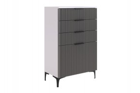 ЗЕФИР Гостиная К2 (белое дерево/черный муар) в Урае - uray.mebel24.online | фото 11