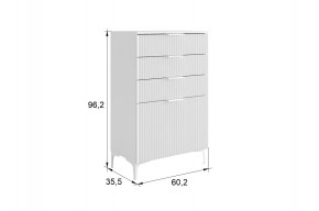 ЗЕФИР Гостиная К2 (белое дерево/черный муар) в Урае - uray.mebel24.online | фото 2
