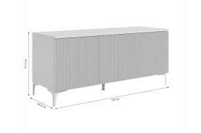 ЗЕФИР Гостиная К2 (белое дерево/черный муар) в Урае - uray.mebel24.online | фото 4